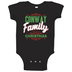 Conway Family Christmas Love Holidays Custom Last Name Gift Baby One P Conway Family Christmas Love Holidays Custom Last Name Gift Baby One P