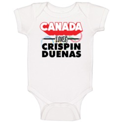 Canada Loves Crispin Duenas Archery Olympics Baby One Piece Canada Loves Crispin Duenas Archery Olympics Baby One Piece