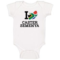I Love Caster Semenya South Africa Track 800 M Olympics Baby One Piece I Love Caster Semenya South Africa Track 800 M Olympics Baby One Piece