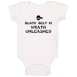 Black Belt In Wrath Unleashed Funny Video Game Baby One Piece Black Belt In Wrath Unleashed Funny Video Game Baby One Piece