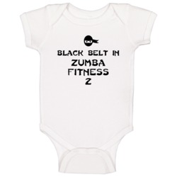 Black Belt In Zumba Fitness 2 Funny Video Game Baby One Piece Black Belt In Zumba Fitness 2 Funny Video Game Baby One Piece