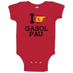 I Love Gasol Pau Spain Basketball Olympics Baby One Piece I Love Gasol Pau Spain Basketball Olympics Baby One Piece