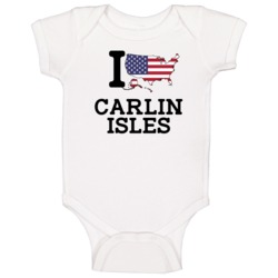 I Love Carlin Isles Usa Rugby Sevens Olympics Baby One Piece I Love Carlin Isles Usa Rugby Sevens Olympics Baby One Piece