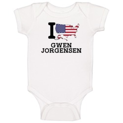 I Love Gwen Jorgensen Usa Triathlon Olympics Baby One Piece I Love Gwen Jorgensen Usa Triathlon Olympics Baby One Piece