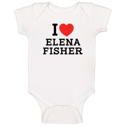 I Heart Elena Fisher Video Game Character Classic Love Heart Baby One I Heart Elena Fisher Video Game Character Classic Love Heart Baby One
