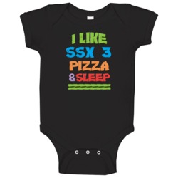 I Like Pizza Sleep And Ssx 3 Favorite Video Game Cool Baby One Piece I Like Pizza Sleep And Ssx 3 Favorite Video Game Cool Baby One Piece