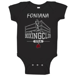 Fontana San Bernardino California Boxing Fight Club Box Baby One Piece Fontana San Bernardino California Boxing Fight Club Box Baby One Piece