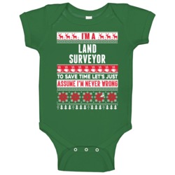 Land Surveyor Assume Never Wrong Ugly Sweater Job Christmas Baby One P Land Surveyor Assume Never Wrong Ugly Sweater Job Christmas Baby One P