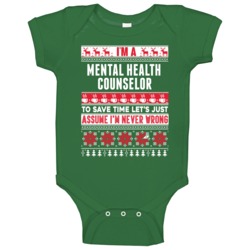 Mental Health Counselor Assume Never Wrong Ugly Sweater Job Christmas Mental Health Counselor Assume Never Wrong Ugly Sweater Job Christmas