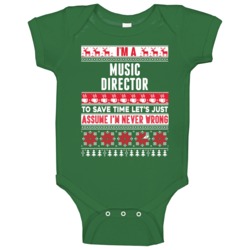 Music Director Assume Never Wrong Ugly Sweater Job Christmas Baby One Music Director Assume Never Wrong Ugly Sweater Job Christmas Baby One
