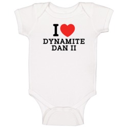 I Heart Dynamite Dan Ii Video Game Classic Love Heart Baby One Piece I Heart Dynamite Dan Ii Video Game Classic Love Heart Baby One Piece