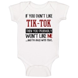 If You Dont Like Tik Tok Sci Fi Book Baby One Piece If You Dont Like Tik Tok Sci Fi Book Baby One Piece