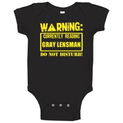 Warning Read Gray Lensman Sci Fi Book Baby One Piece Warning Read Gray Lensman Sci Fi Book Baby One Piece