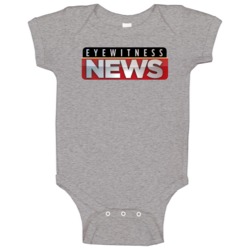 Eyewitness News Cool Tv Channel Television Station Logo Baby One Piece Eyewitness News Cool Tv Channel Television Station Logo Baby One Piece