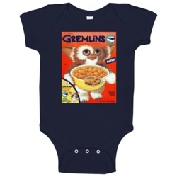 Gremlins Cereal Retro 80s Baby One Piece Gremlins Cereal Retro 80s Baby One Piece