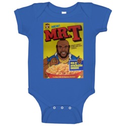 Mr T Retro 80s Cereal Baby One Piece Mr T Retro 80s Cereal Baby One Piece