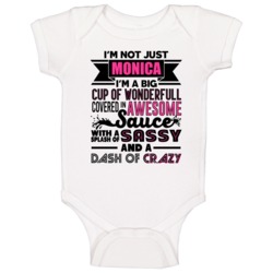 Not Just Monica Wonderful Awesome Custom Name Mothers Day Baby One Pie Not Just Monica Wonderful Awesome Custom Name Mothers Day Baby One Pie