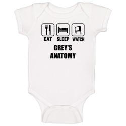 Eat Sleep Watch Greys Anatomy Trending Tv Show T Baby One Piece Eat Sleep Watch Greys Anatomy Trending Tv Show T Baby One Piece