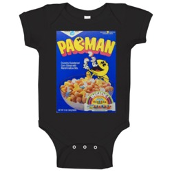 Pacman Retro 80s Cereal Baby One Piece Pacman Retro 80s Cereal Baby One Piece