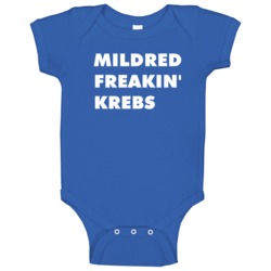 Mildred Freakin' Krebs Remington Steele Tv Character Baby One Piece Mildred Freakin' Krebs Remington Steele Tv Character Baby One Piece