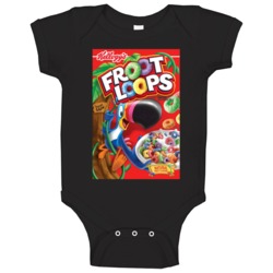 Froot Loops 90s Cereal Baby One Piece Froot Loops 90s Cereal Baby One Piece
