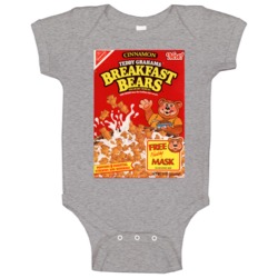 Teddy Grahams Breakfast Bears 90s Cereal Baby One Piece Teddy Grahams Breakfast Bears 90s Cereal Baby One Piece