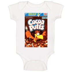 Cocoa Puffs 90s Cereal Baby One Piece Cocoa Puffs 90s Cereal Baby One Piece
