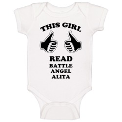 This Girl Read Battle Angel Alita Sci Fi Book Baby One Piece This Girl Read Battle Angel Alita Sci Fi Book Baby One Piece
