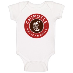 Chipotle Mexican Grill Logo Baby One Piece Chipotle Mexican Grill Logo Baby One Piece