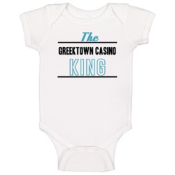The Greektown Casino King Gambling Baby One Piece The Greektown Casino King Gambling Baby One Piece