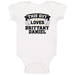 This Guy Loves Brittany Daniel Sexiest Women Fan Baby One Piece This Guy Loves Brittany Daniel Sexiest Women Fan Baby One Piece
