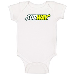 Subway Fast Food Logo Baby One Piece Subway Fast Food Logo Baby One Piece