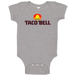 Vintage Taco Bell Logo Baby One Piece Vintage Taco Bell Logo Baby One Piece
