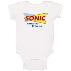 Sonic Fast Food Logo Baby One Piece