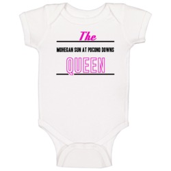 The Mohegan Sun At Pocono Downs Queen Gambling Baby One Piece The Mohegan Sun At Pocono Downs Queen Gambling Baby One Piece