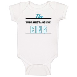 The Thunder Valley Casino Resort King Gambling Baby One Piece The Thunder Valley Casino Resort King Gambling Baby One Piece