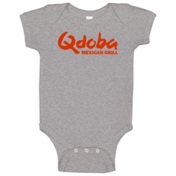 Qdoba Mexican Grill Logo Baby One Piece Qdoba Mexican Grill Logo Baby One Piece