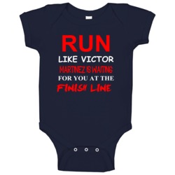 Victor Martinez Sports Run Love Baby One Piece Victor Martinez Sports Run Love Baby One Piece
