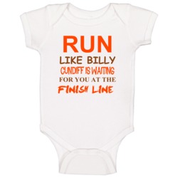 Billy Cundiff Sports Run Loves Baby One Piece Billy Cundiff Sports Run Loves Baby One Piece