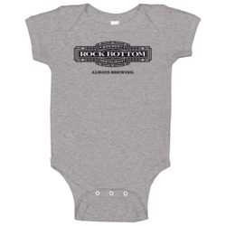 Rock Bottom Brewery Restaurant Logo Baby One Piece Rock Bottom Brewery Restaurant Logo Baby One Piece