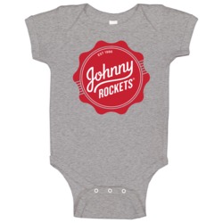 Johnny Rockets Burger Restaurant Logo Baby One Piece Johnny Rockets Burger Restaurant Logo Baby One Piece