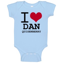 Dan Quisenberry Kansas Sports I Love Heart Tee Baby One Piece Dan Quisenberry Kansas Sports I Love Heart Tee Baby One Piece