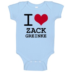 Zack Greinke Kansas Sports I Love Heart Tee Baby One Piece Zack Greinke Kansas Sports I Love Heart Tee Baby One Piece