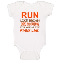 Brian Sipe Sports Run Loves Baby One Piece Brian Sipe Sports Run Loves Baby One Piece