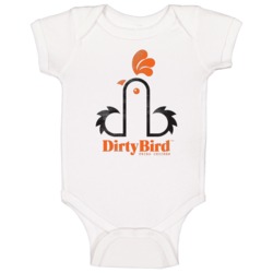 Dirty Bird Fried Chicken Restaurant Logo Baby One Piece Dirty Bird Fried Chicken Restaurant Logo Baby One Piece