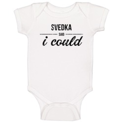 Svedka Said I Could Funny Drinking Baby One Piece Svedka Said I Could Funny Drinking Baby One Piece