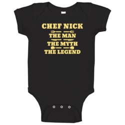 Chef Nick Man Myth Legend Dad Father's Day Cooking Kitchen Grill Gift Chef Nick Man Myth Legend Dad Father's Day Cooking Kitchen Grill Gift
