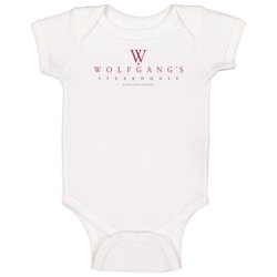 Wolfgangs Steakhouse New York Restaurant Logo Baby One Piece Wolfgangs Steakhouse New York Restaurant Logo Baby One Piece