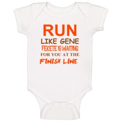 Gene Fekete Sports Run Loves Baby One Piece Gene Fekete Sports Run Loves Baby One Piece