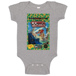 Nintendo Nes Cobra Command Retro 80s Video Game Cover Baby One Piece Nintendo Nes Cobra Command Retro 80s Video Game Cover Baby One Piece